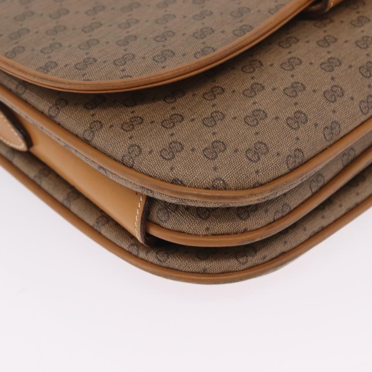 GUCCI Micro GG Supreme Shoulder Bag PVC Beige Gold 001 406 1780 Auth BA16691A