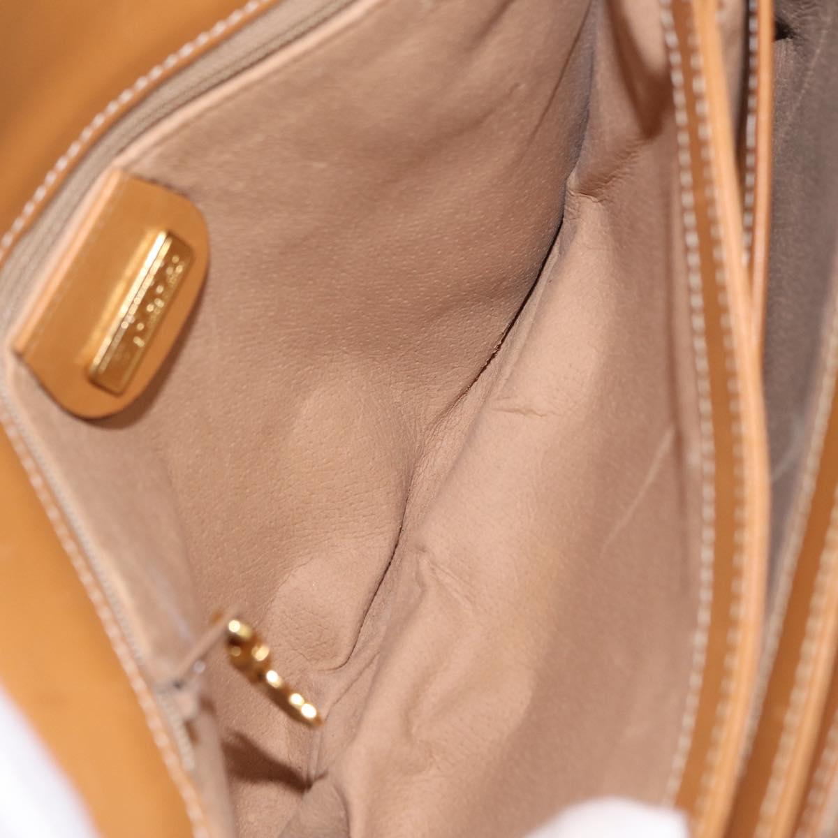 GUCCI Micro GG Supreme Shoulder Bag PVC Beige Gold 001 406 1780 Auth BA16691A