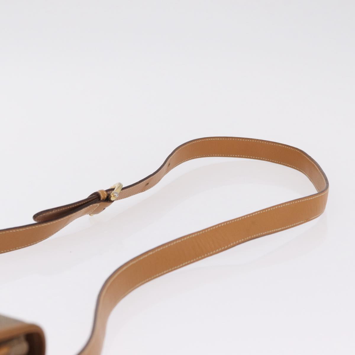 GUCCI Micro GG Supreme Shoulder Bag PVC Beige Gold 001 406 1780 Auth BA16691A
