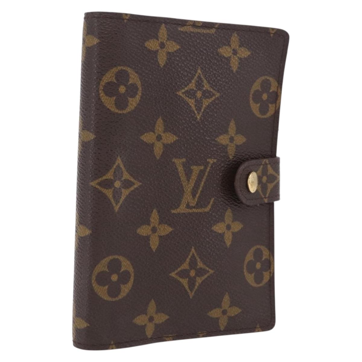 LOUIS VUITTON Monogram Agenda PM Day Planner Cover R20005 LV Auth BA16704