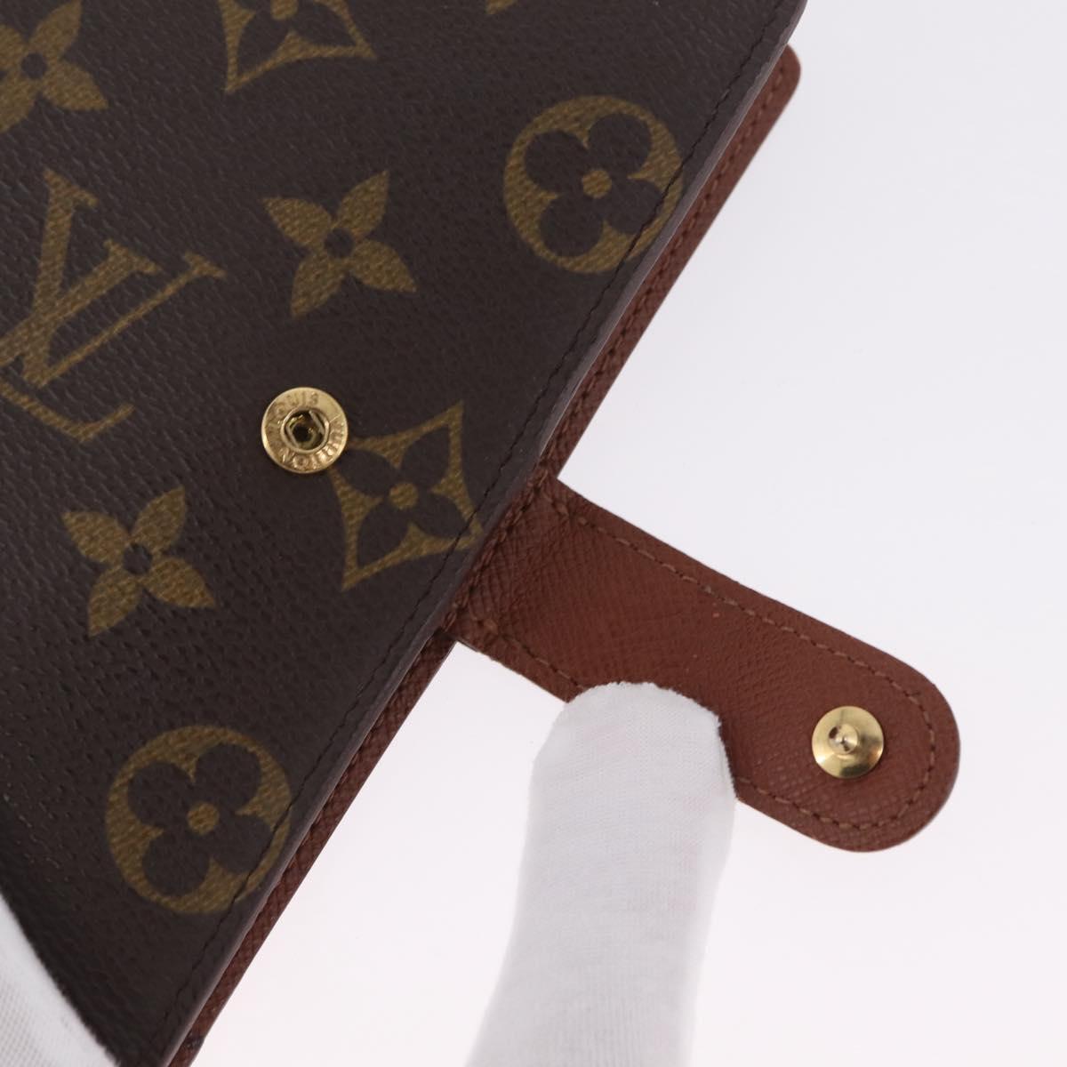 LOUIS VUITTON Monogram Agenda PM Day Planner Cover R20005 LV Auth BA16704