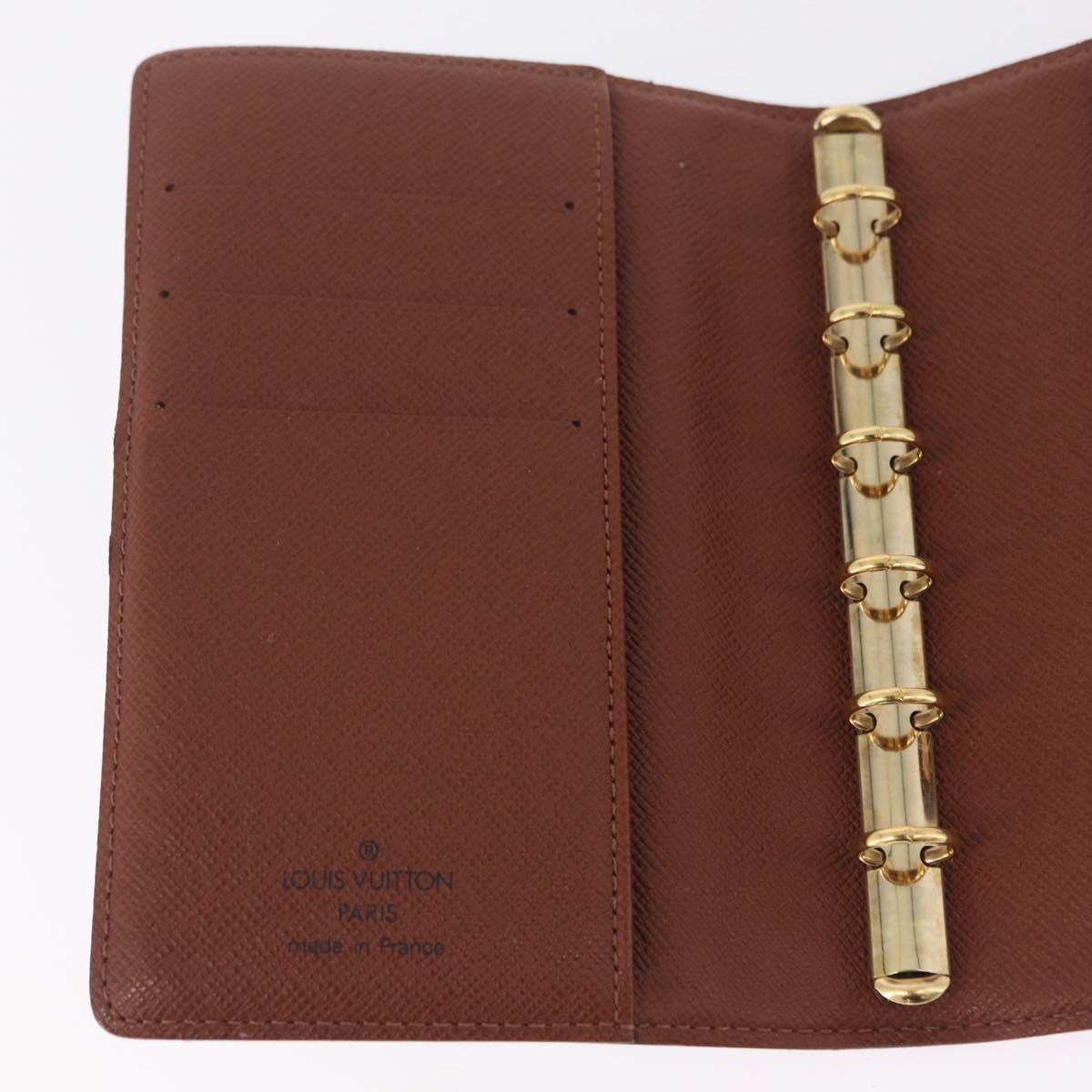 LOUIS VUITTON Monogram Agenda PM Day Planner Cover R20005 LV Auth BA16704