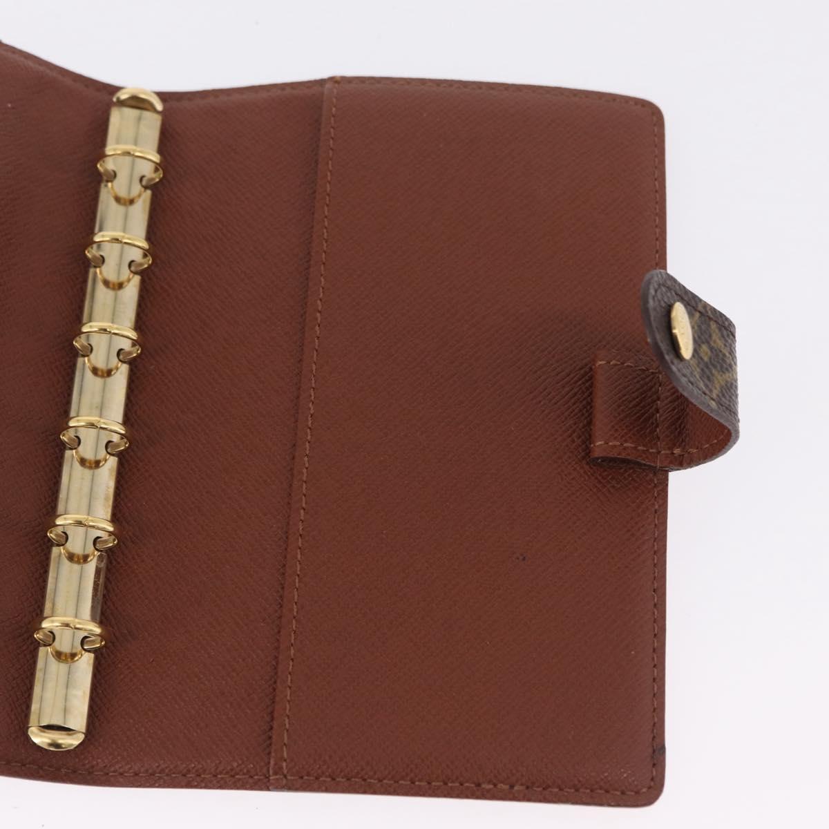 LOUIS VUITTON Monogram Agenda PM Day Planner Cover R20005 LV Auth BA16704