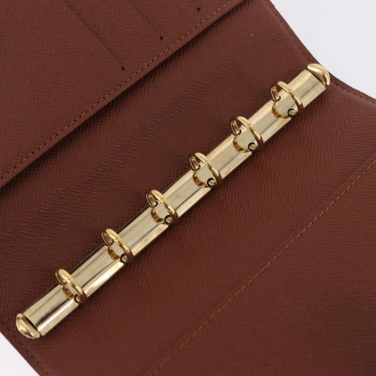 LOUIS VUITTON Monogram Agenda PM Day Planner Cover R20005 LV Auth BA16704