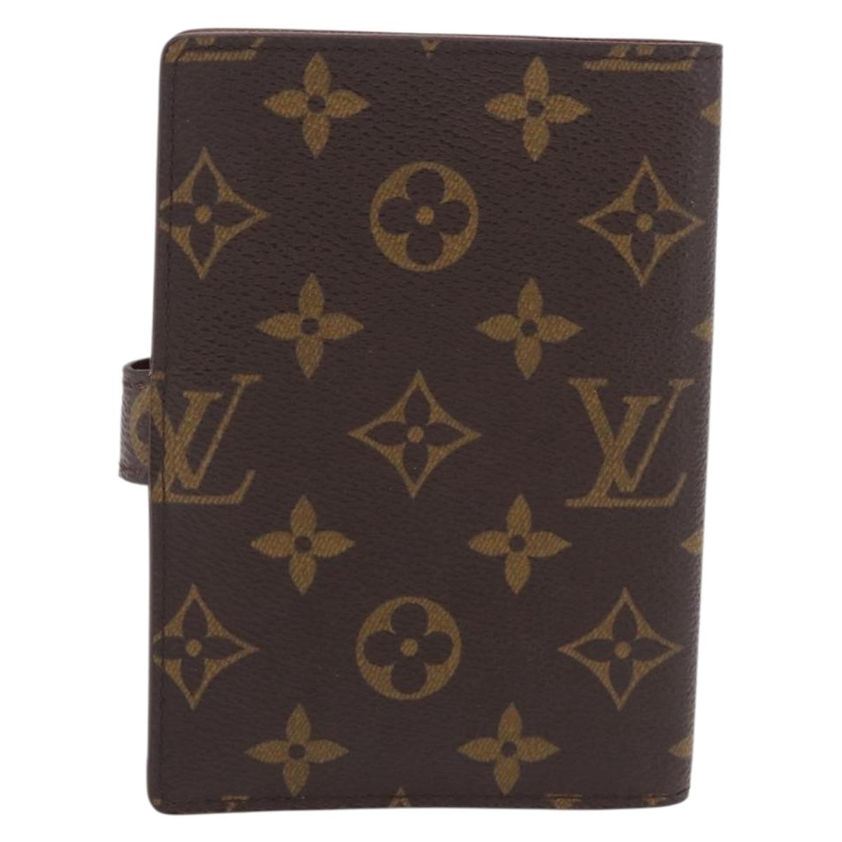 LOUIS VUITTON Monogram Agenda PM Day Planner Cover R20005 LV Auth BA16704