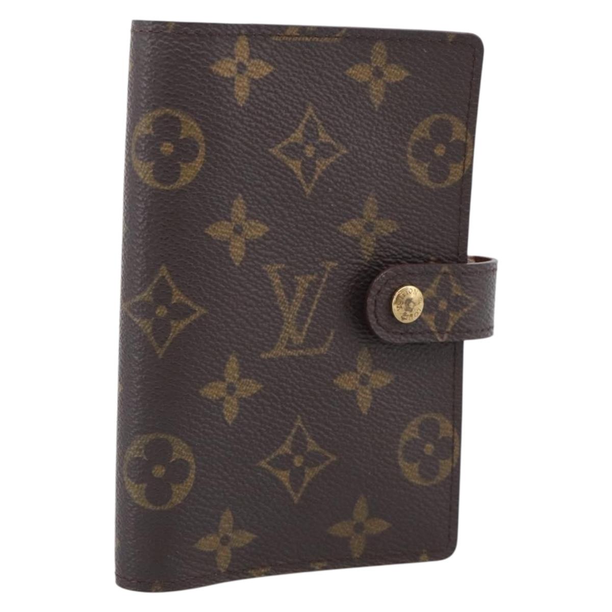 LOUIS VUITTON Monogram Agenda PM Day Planner Cover R20005 LV Auth BA16717