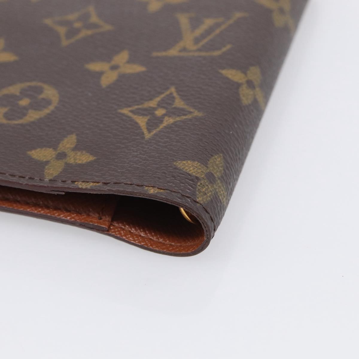 LOUIS VUITTON Monogram Agenda PM Day Planner Cover R20005 LV Auth BA16717