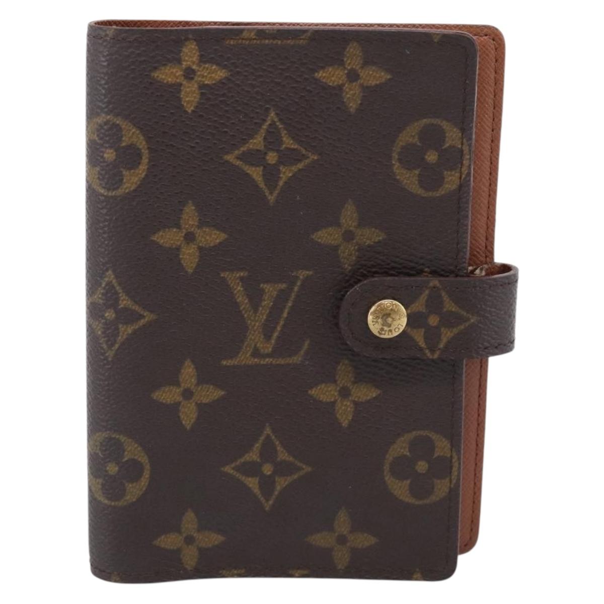LOUIS VUITTON Monogram Agenda PM Day Planner Cover R20005 LV Auth BA16717