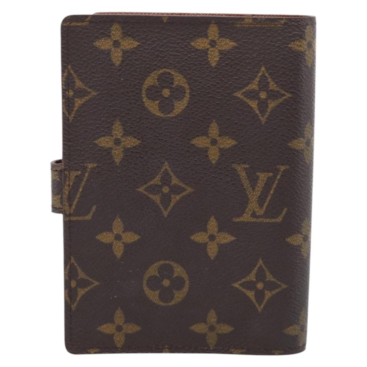 LOUIS VUITTON Monogram Agenda PM Day Planner Cover R20005 LV Auth BA16717
