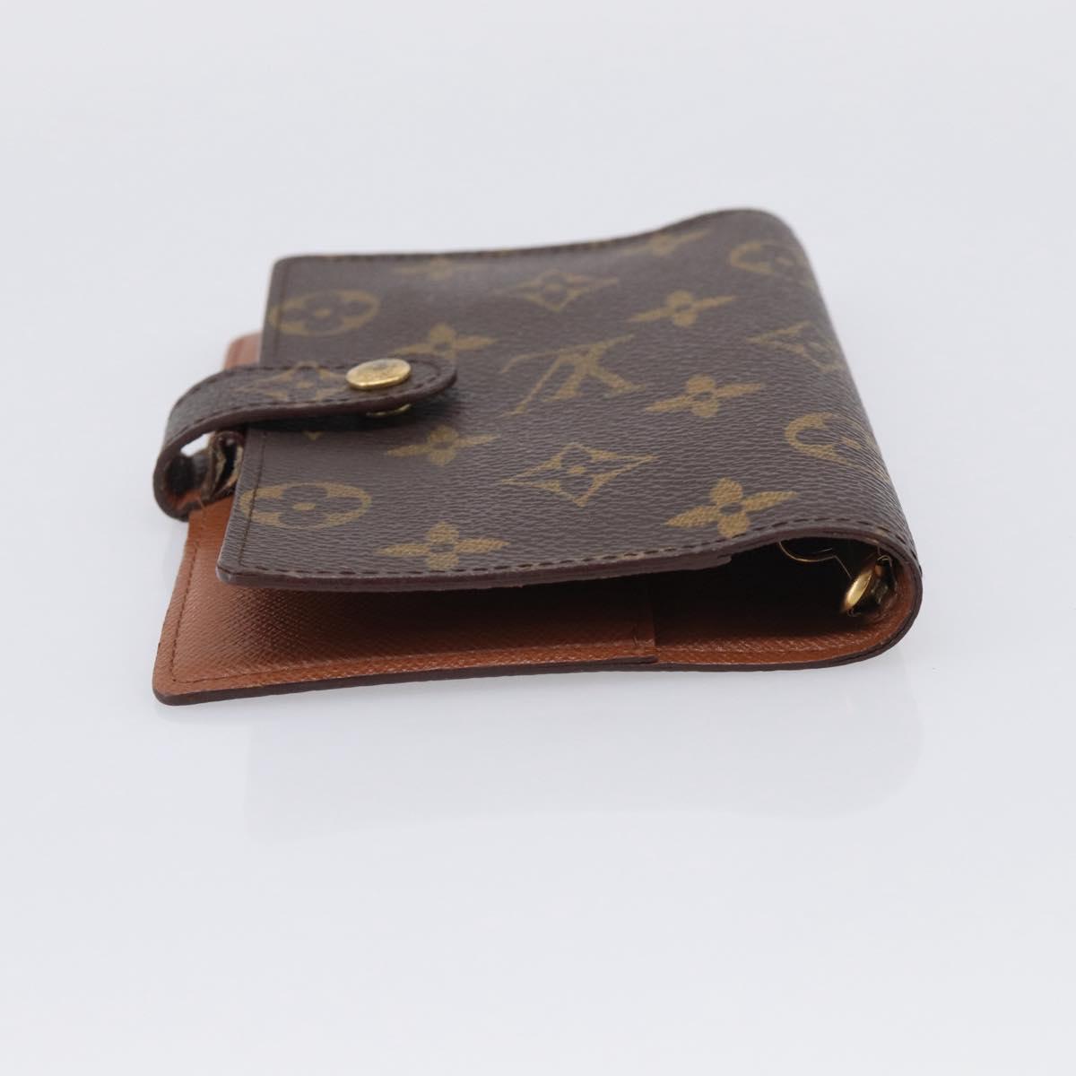 LOUIS VUITTON Monogram Agenda PM Day Planner Cover R20005 LV Auth BA16717