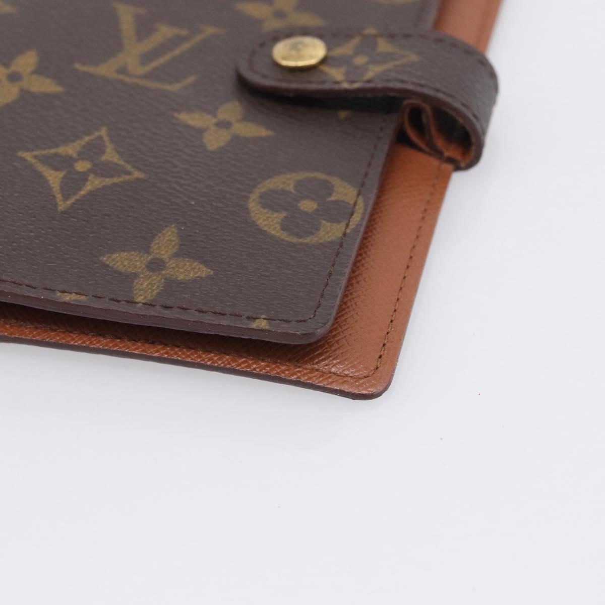 LOUIS VUITTON Monogram Agenda PM Day Planner Cover R20005 LV Auth BA16717