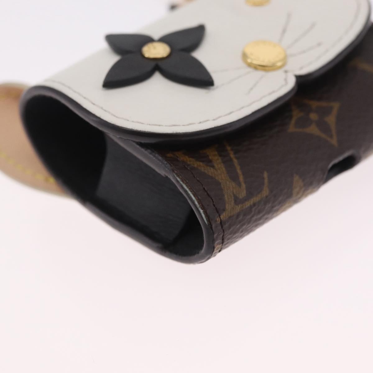 LOUIS VUITTON Monogram Etui Earphone Cat Earphone Case GI0566 LV Auth BA16720V