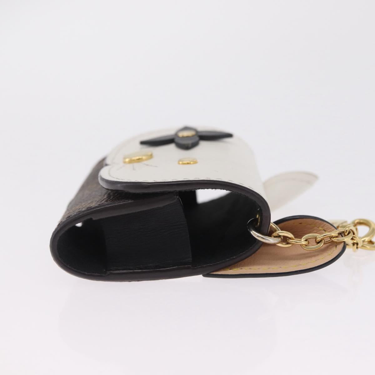 LOUIS VUITTON Monogram Etui Earphone Cat Earphone Case GI0566 LV Auth BA16720V
