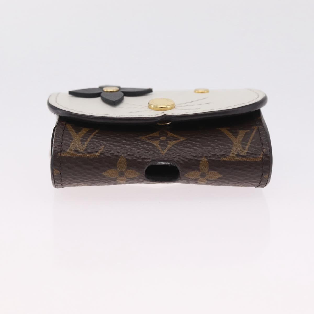 LOUIS VUITTON Monogram Etui Earphone Cat Earphone Case GI0566 LV Auth BA16720V