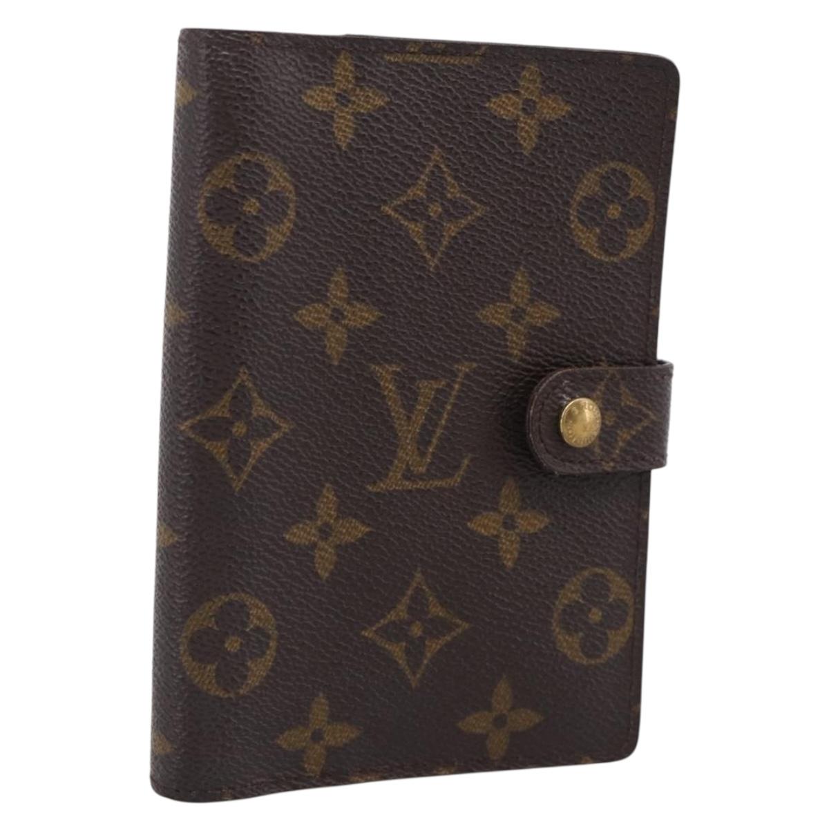 LOUIS VUITTON Monogram Agenda PM Day Planner Cover R20005 LV Auth BA16724