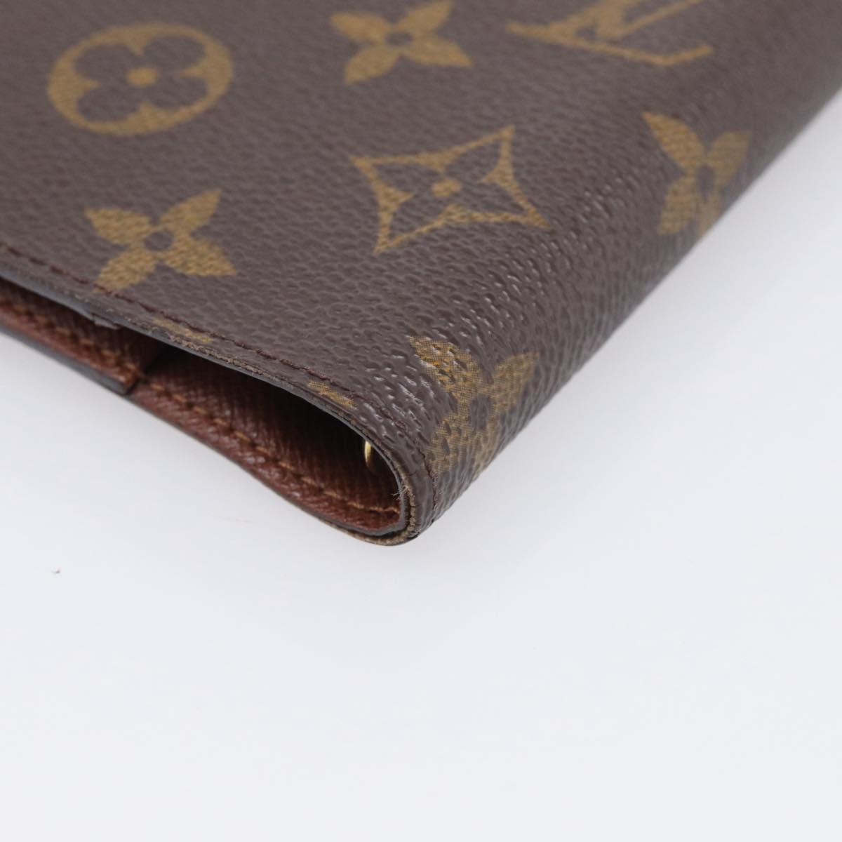 LOUIS VUITTON Monogram Agenda PM Day Planner Cover R20005 LV Auth BA16724