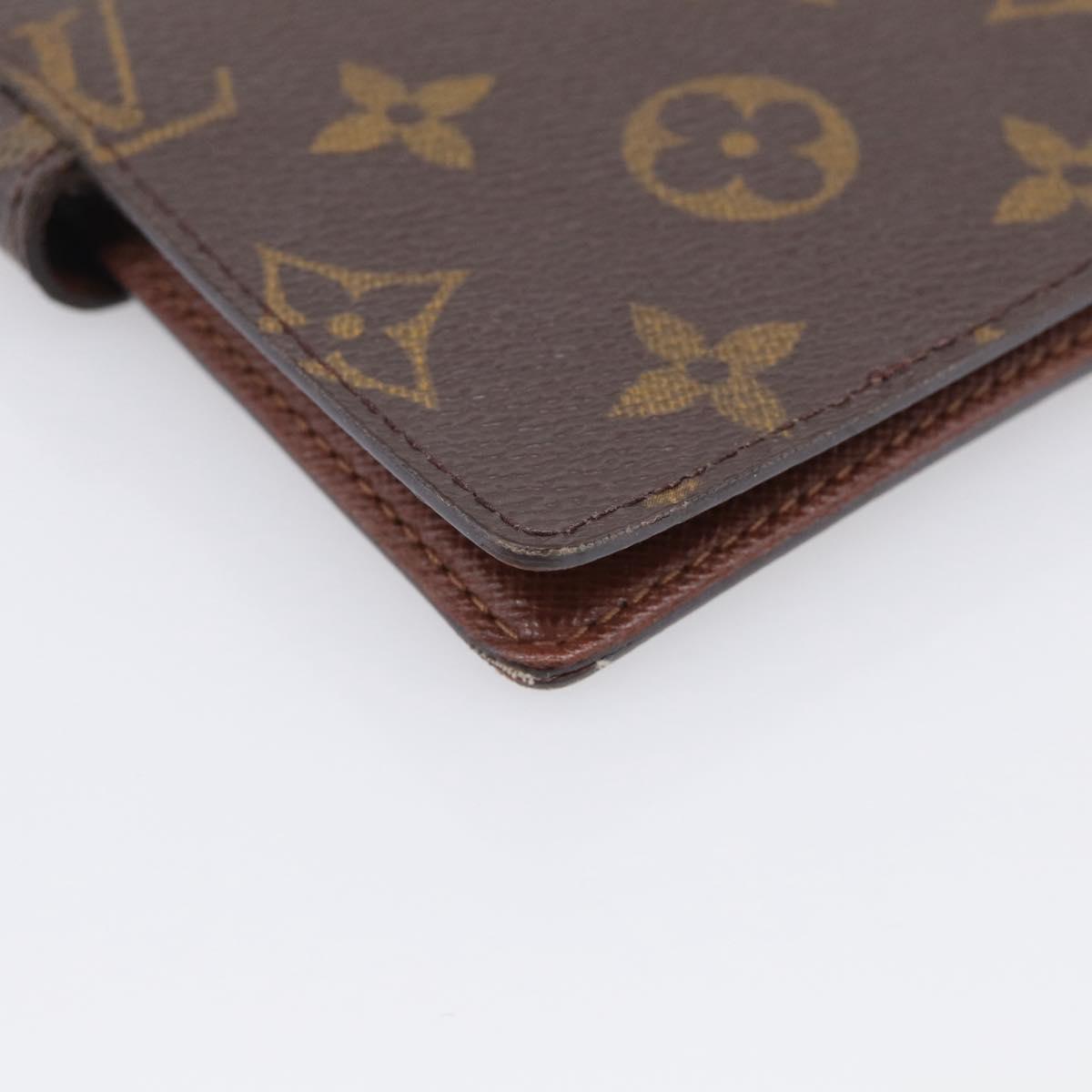 LOUIS VUITTON Monogram Agenda PM Day Planner Cover R20005 LV Auth BA16724