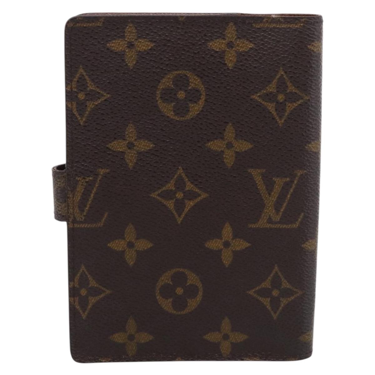 LOUIS VUITTON Monogram Agenda PM Day Planner Cover R20005 LV Auth BA16724