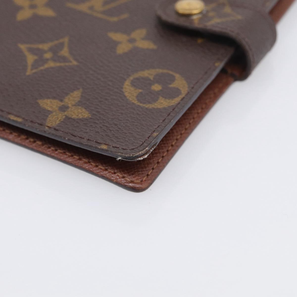 LOUIS VUITTON Monogram Agenda PM Day Planner Cover R20005 LV Auth BA16724