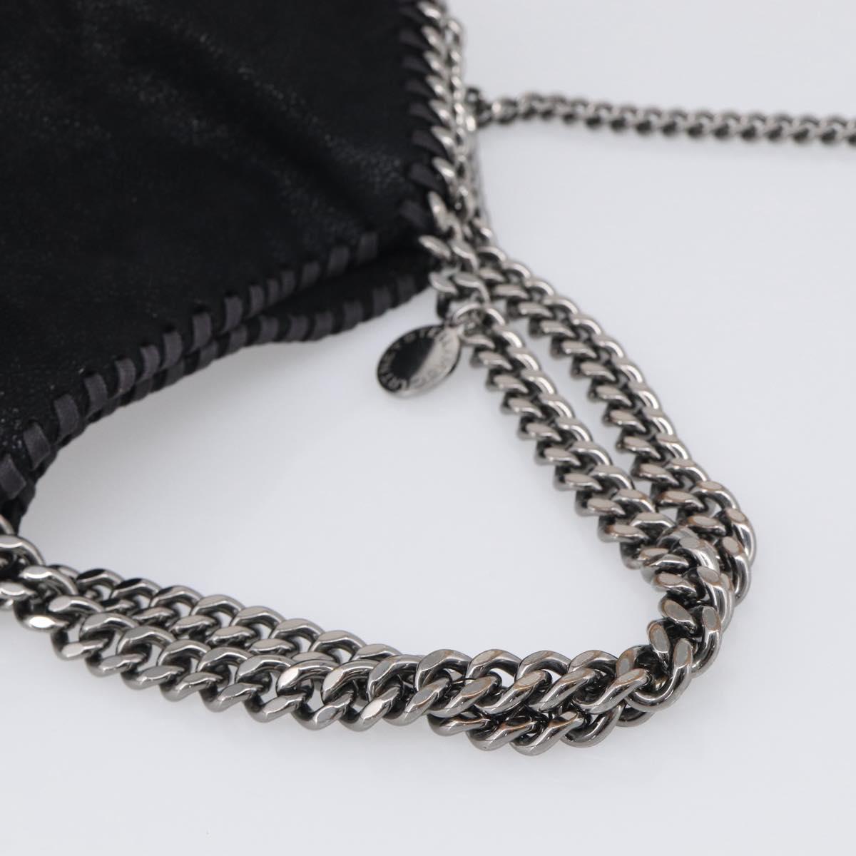 Stella McCartney Falabella Bag Polyester Black Silver 371223 Auth BA16726A