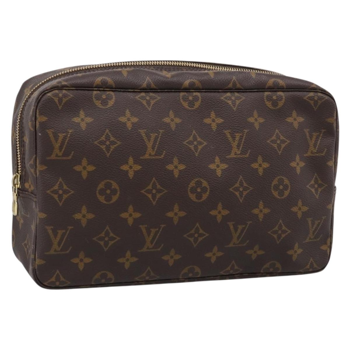 LOUIS VUITTON Monogram Trousse Toilette 28 Clutch Bag M47522 LV Auth BA16730