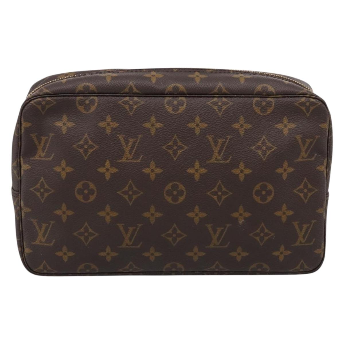 LOUIS VUITTON Monogram Trousse Toilette 28 Clutch Bag M47522 LV Auth BA16730