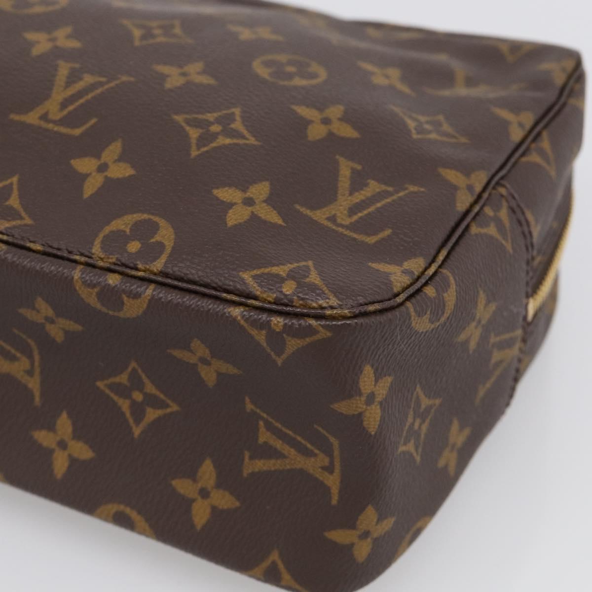 LOUIS VUITTON Monogram Trousse Toilette 28 Clutch Bag M47522 LV Auth BA16730