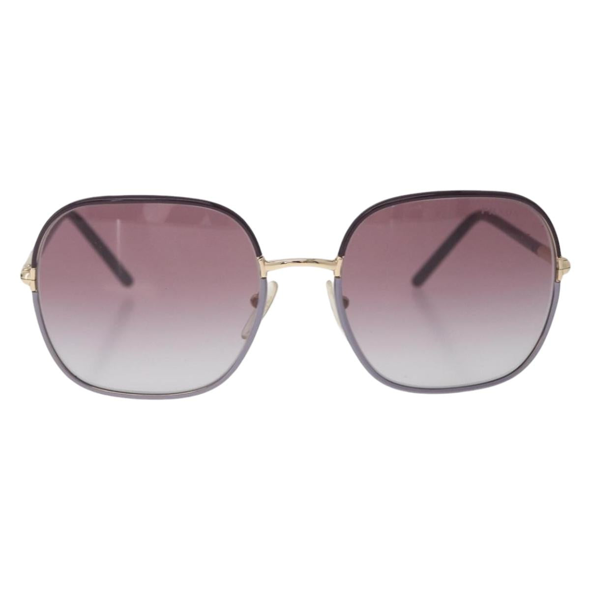 PRADA Sunglasses Plastic Purple Gold Auth BA16731V