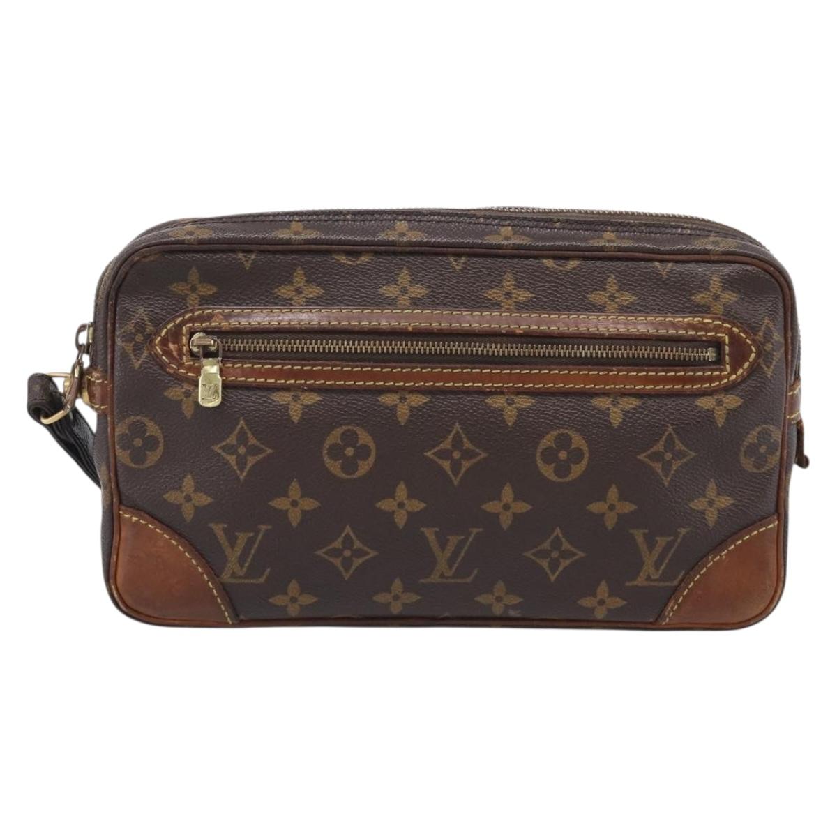 LOUIS VUITTON Monogram Marly Dragonne GM Clutch Bag M51825 LV Auth BA16732