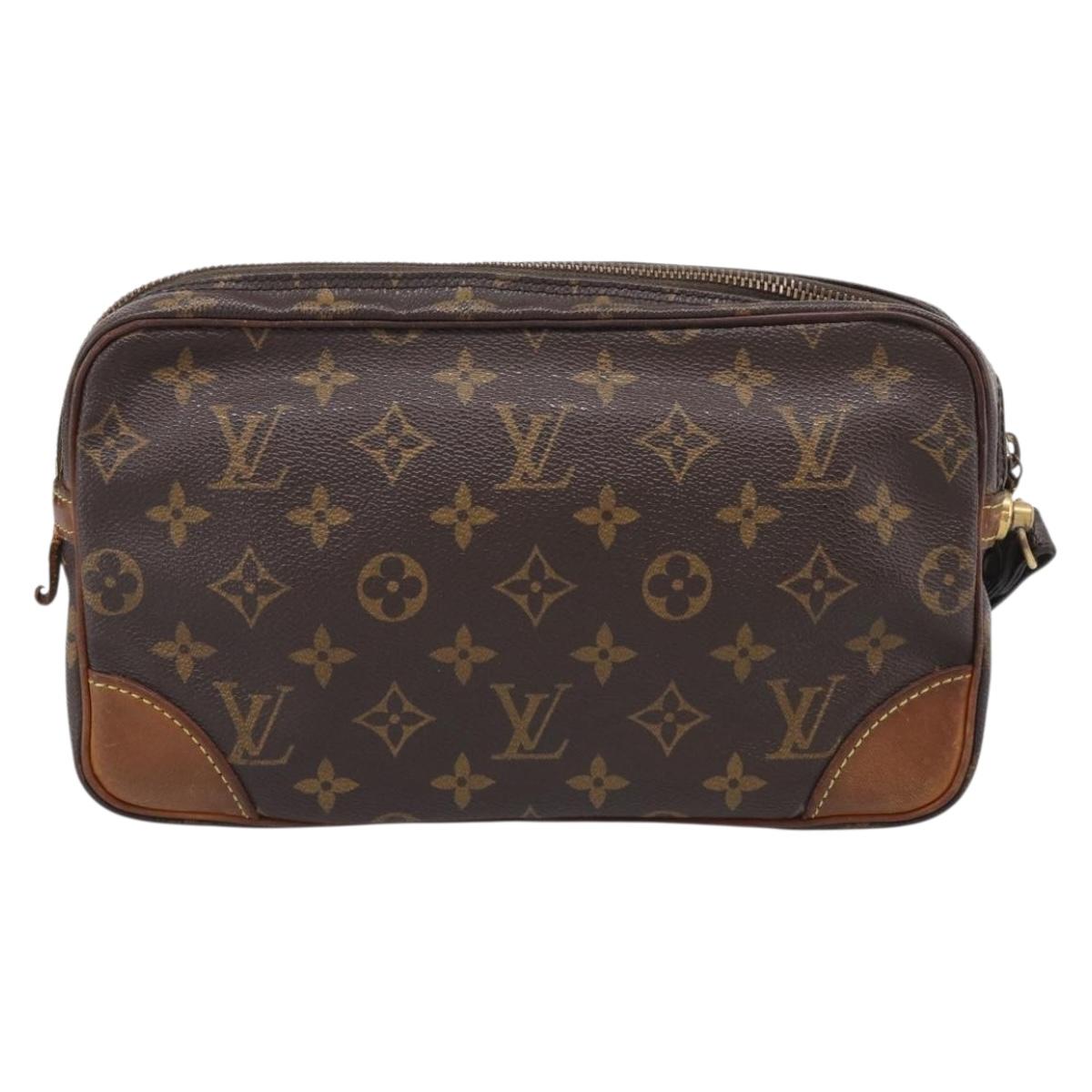 LOUIS VUITTON Monogram Marly Dragonne GM Clutch Bag M51825 LV Auth BA16732