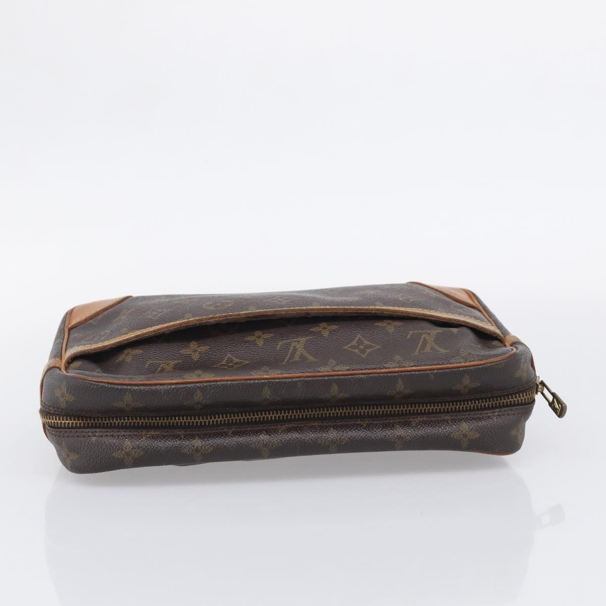 LOUIS VUITTON Monogram Compiegne 28 Clutch Bag M51845 LV Auth BA16733