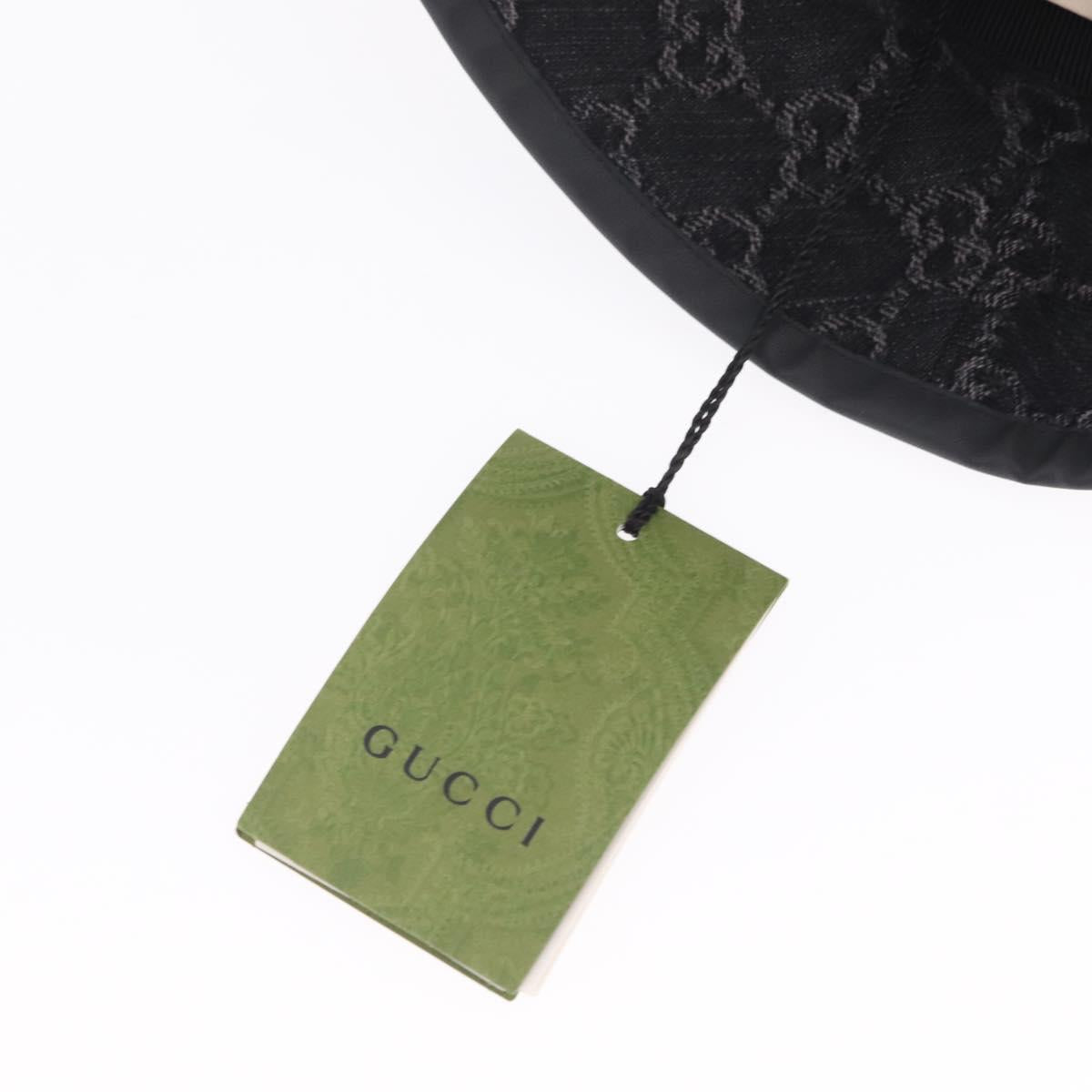 GUCCI GG Marmont Bucket Hat M Beige Gold 768647 Auth BA16737M