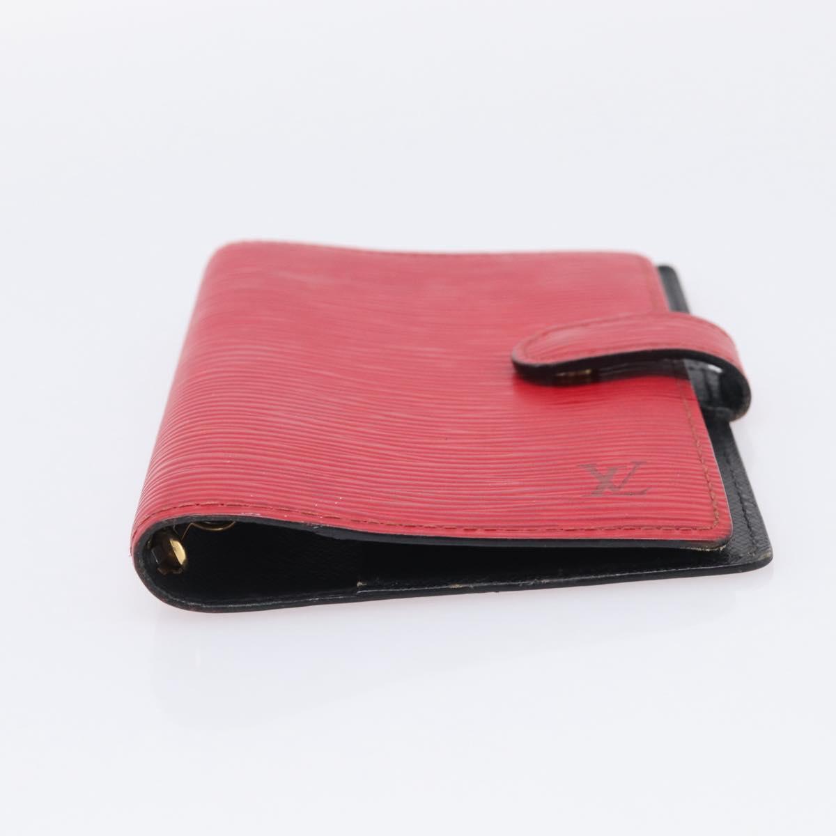 LOUIS VUITTON Epi Agenda PM Day Planner Cover Red R20057 LV Auth BA16747