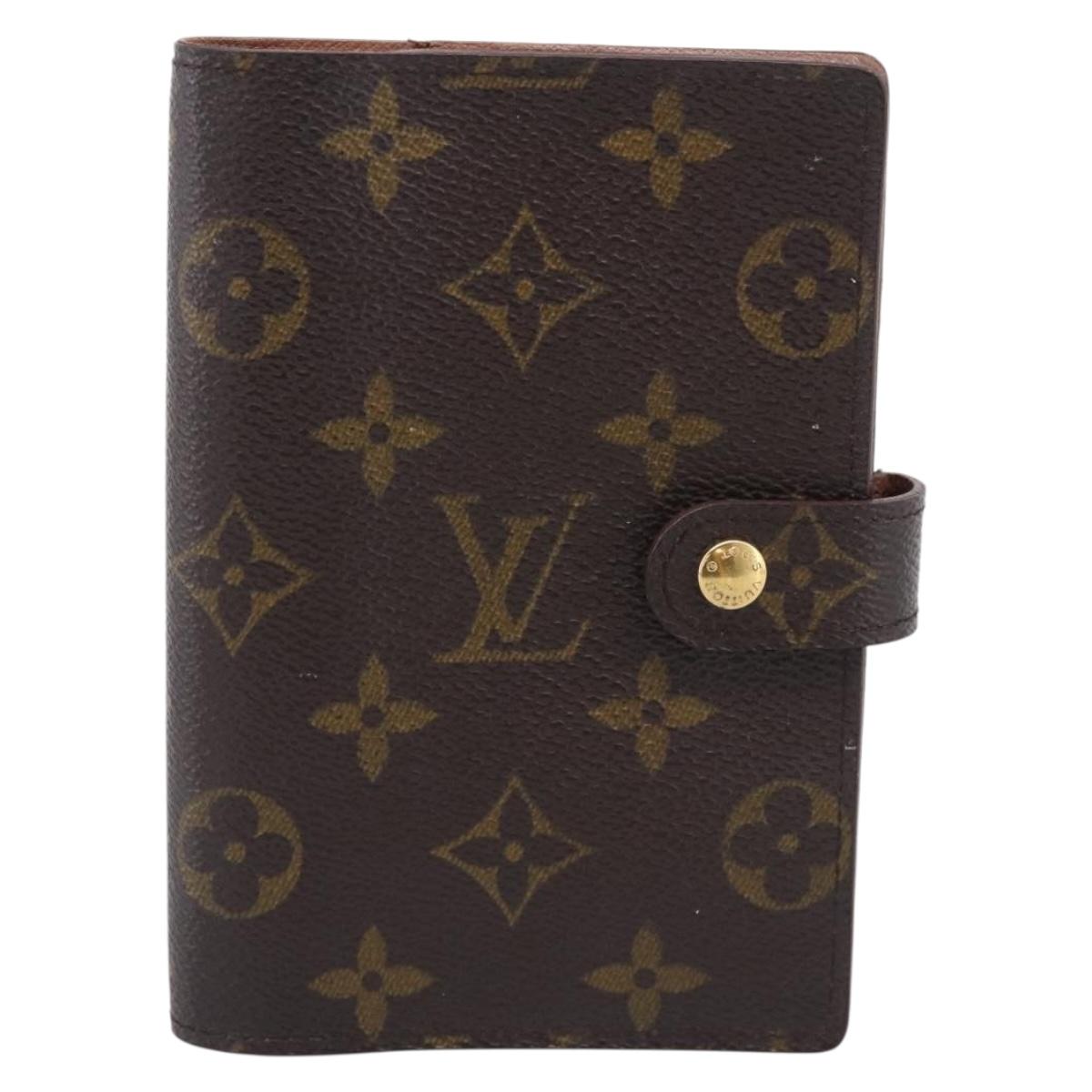 LOUIS VUITTON Monogram Agenda PM Day Planner Cover R20005 LV Auth BA16748