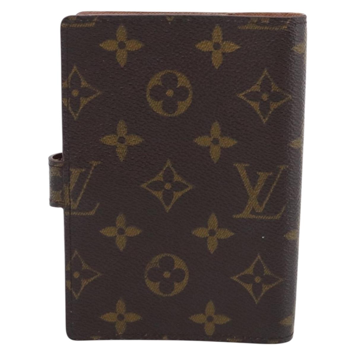 LOUIS VUITTON Monogram Agenda PM Day Planner Cover R20005 LV Auth BA16748