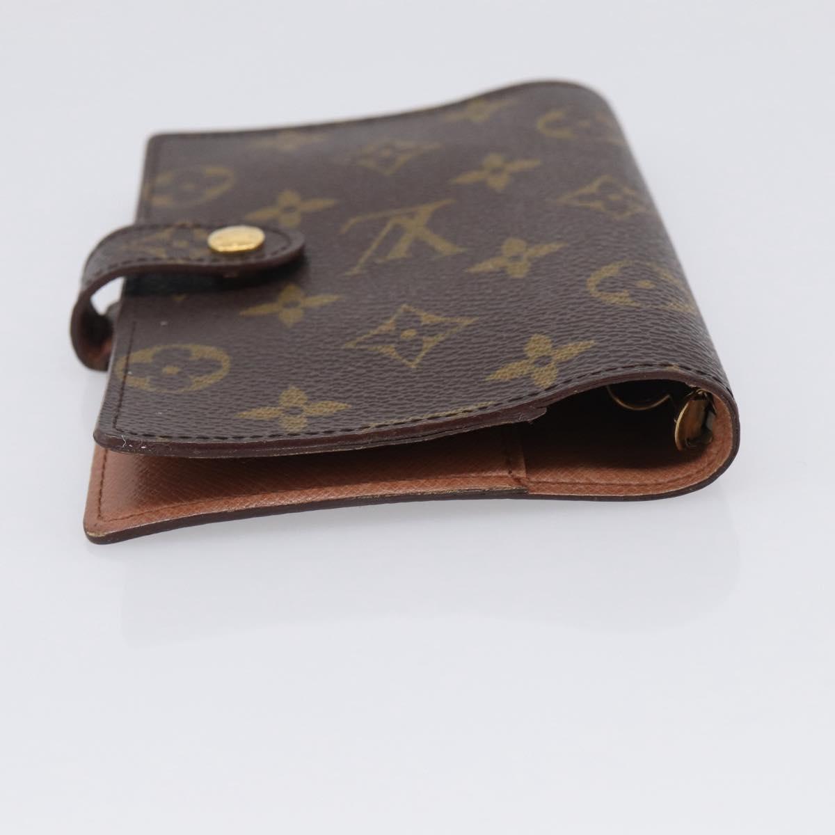 LOUIS VUITTON Monogram Agenda PM Day Planner Cover R20005 LV Auth BA16748