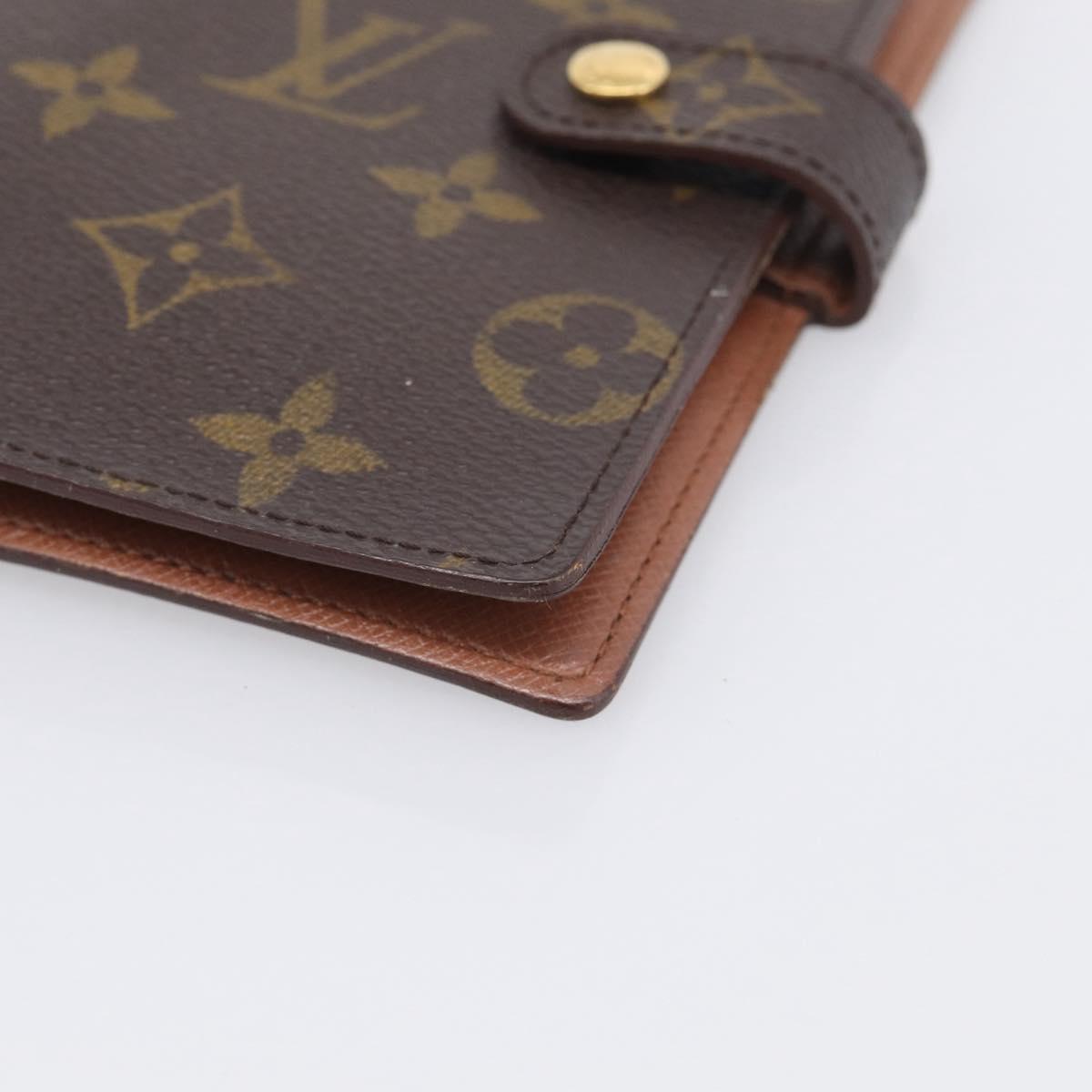LOUIS VUITTON Monogram Agenda PM Day Planner Cover R20005 LV Auth BA16748
