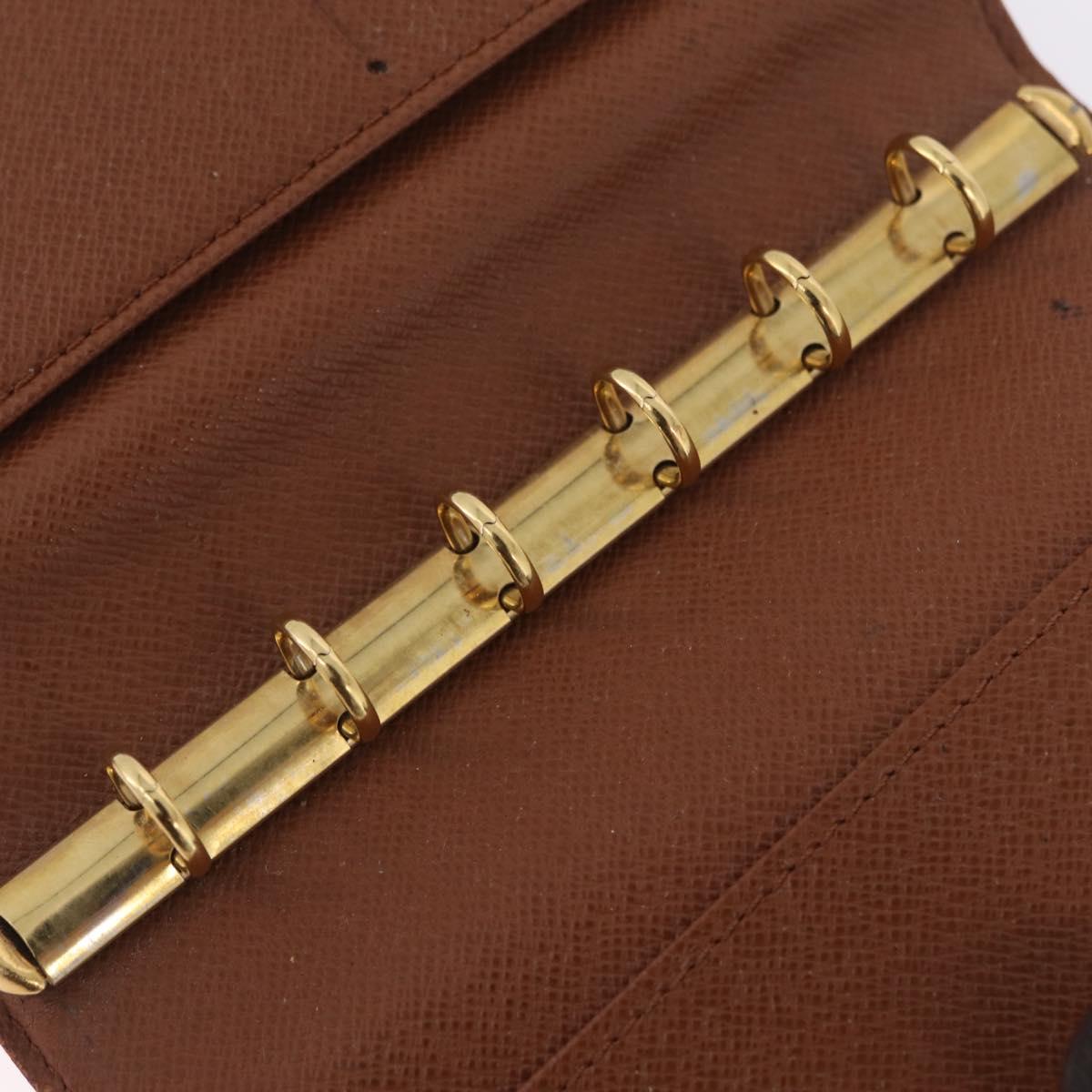 LOUIS VUITTON Monogram Agenda PM Day Planner Cover R20005 LV Auth BA16749