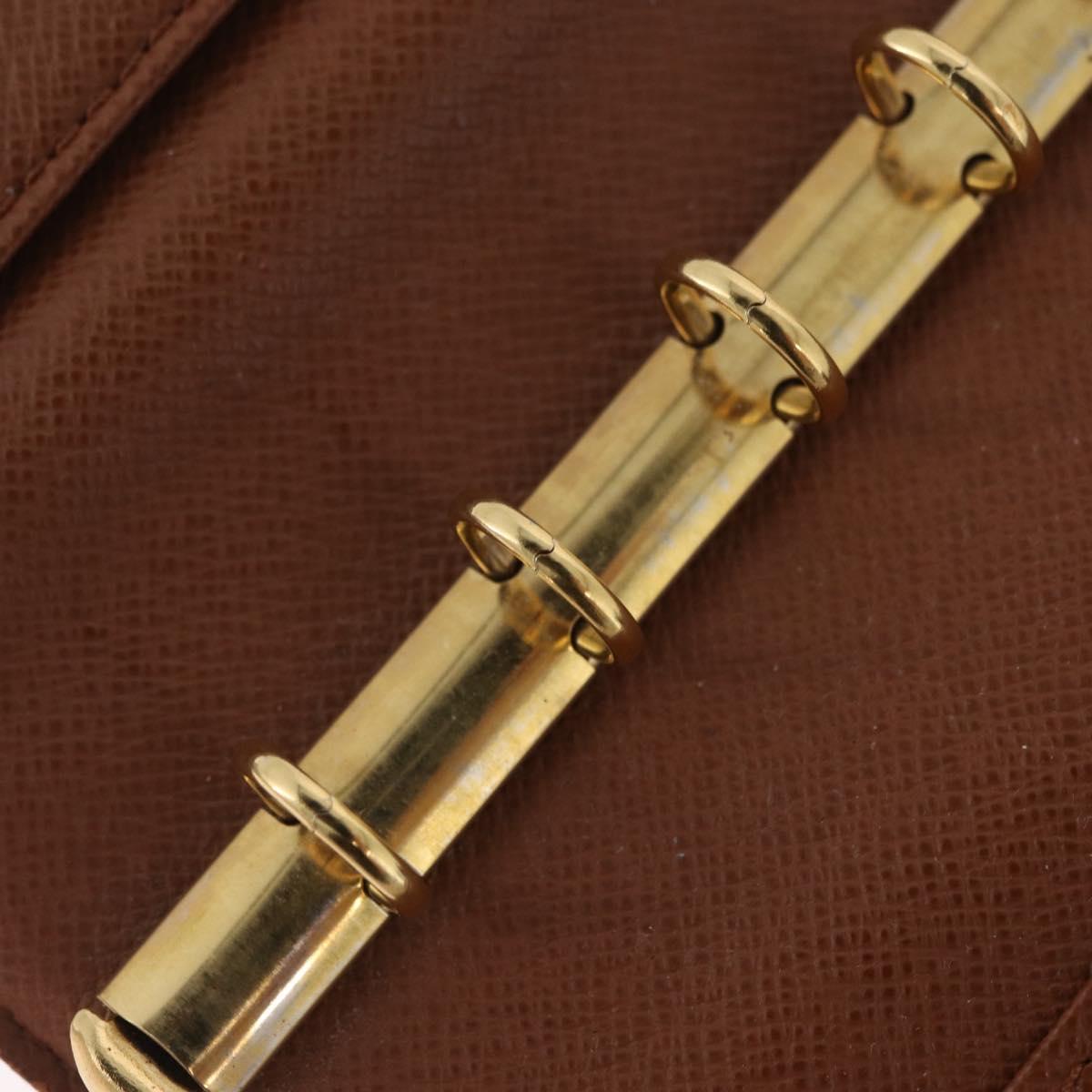 LOUIS VUITTON Monogram Agenda PM Day Planner Cover R20005 LV Auth BA16749