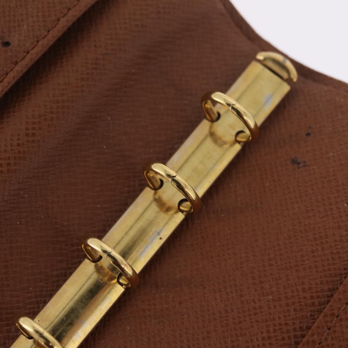 LOUIS VUITTON Monogram Agenda PM Day Planner Cover R20005 LV Auth BA16749