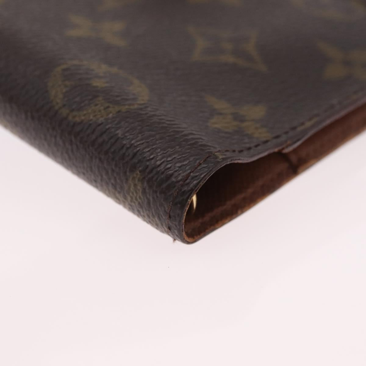 LOUIS VUITTON Monogram Agenda PM Day Planner Cover R20005 LV Auth BA16749