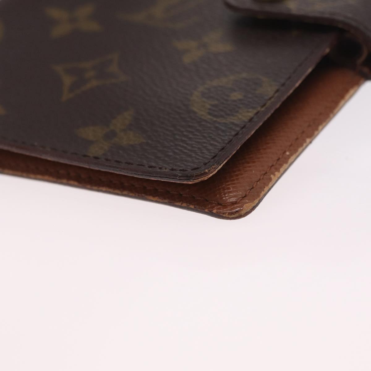 LOUIS VUITTON Monogram Agenda PM Day Planner Cover R20005 LV Auth BA16749