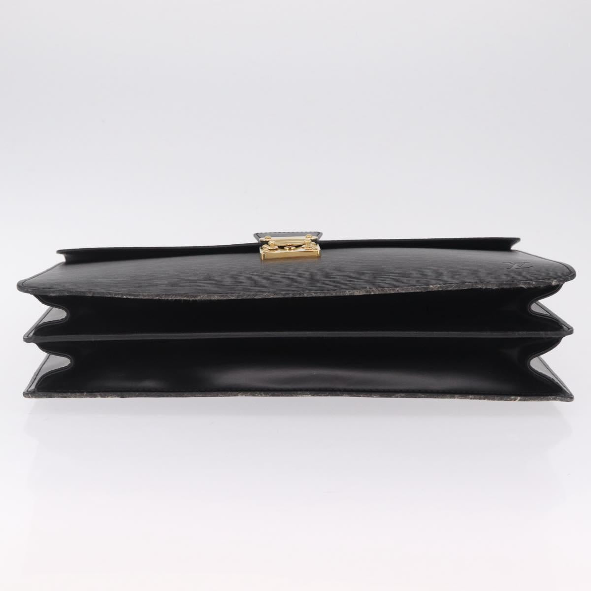 LOUIS VUITTON Epi Serviette Conseiller Bag Black M54422 LV Auth BA16760A