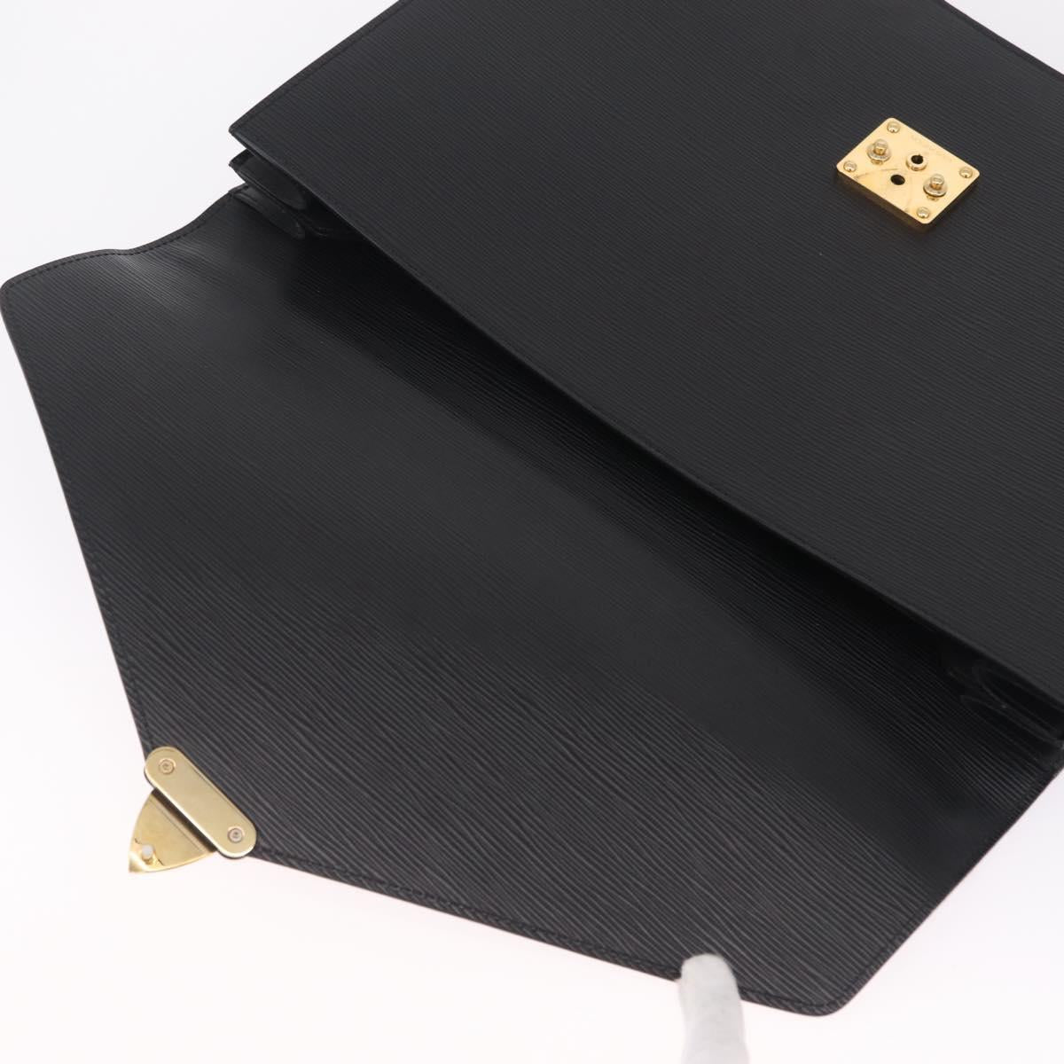 LOUIS VUITTON Epi Serviette Conseiller Bag Black M54422 LV Auth BA16760A