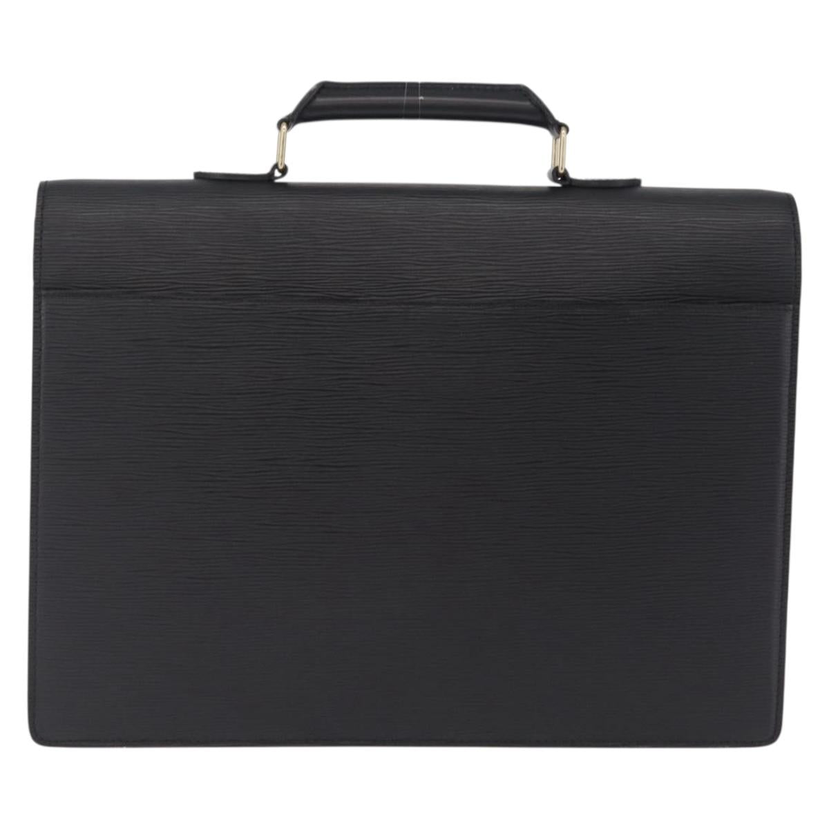 LOUIS VUITTON Epi Serviette Conseiller Bag Black M54422 LV Auth BA16760A