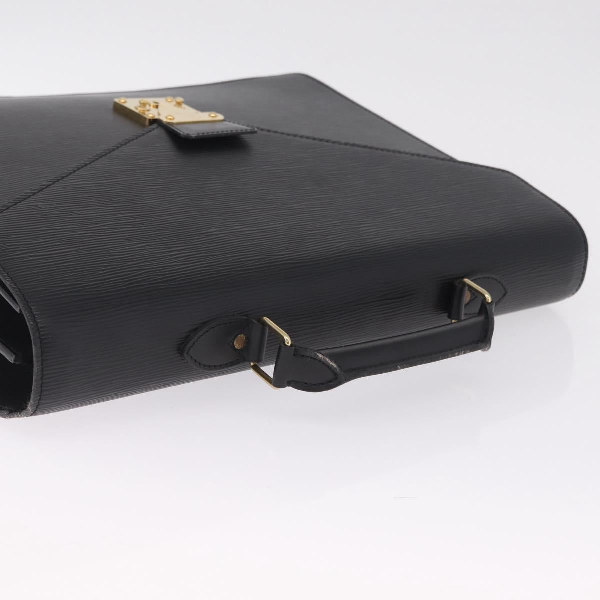 LOUIS VUITTON Epi Serviette Conseiller Bag Black M54422 LV Auth BA16760A