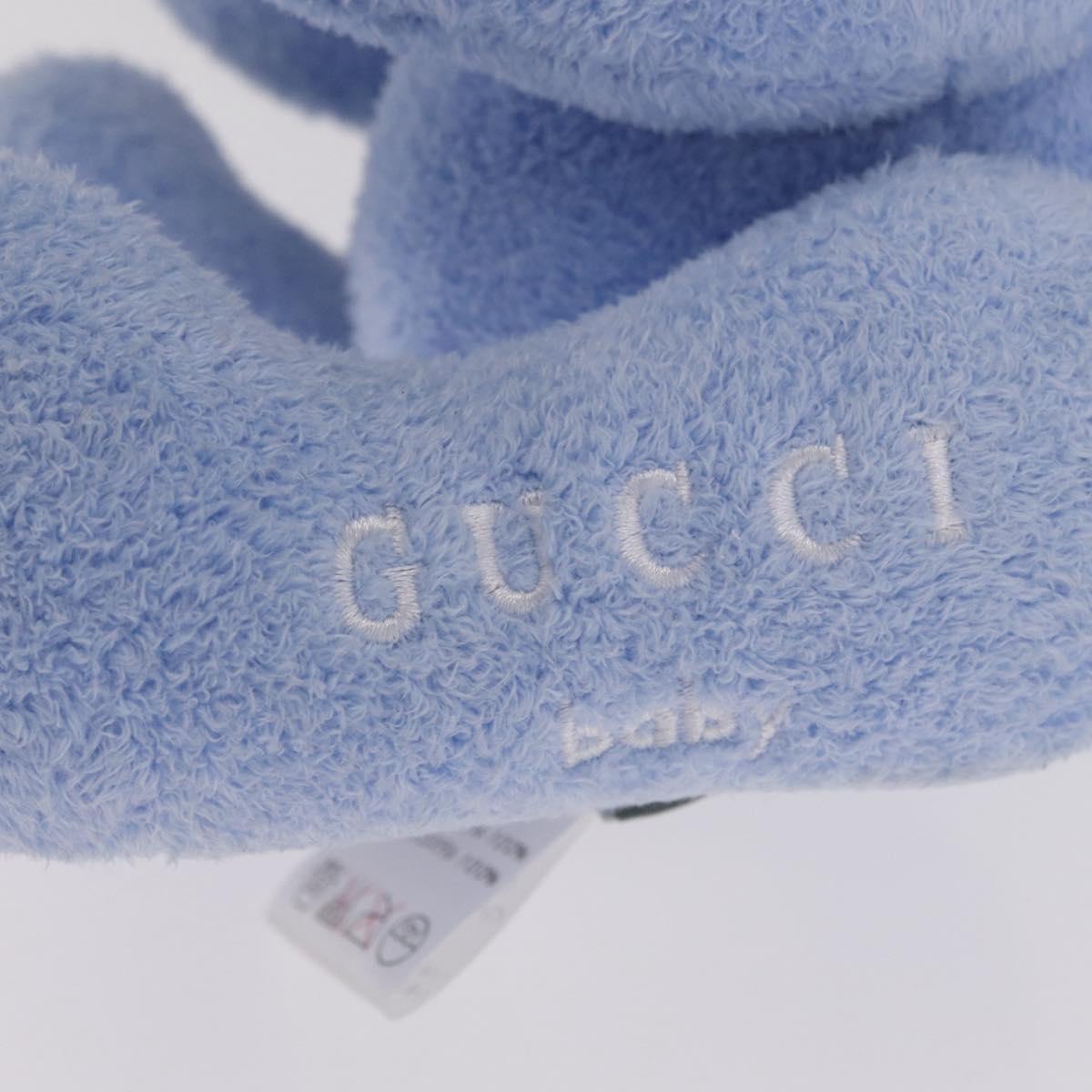 GUCCI Teddy Bear Pile 2 Set Light Blue Auth BA16761