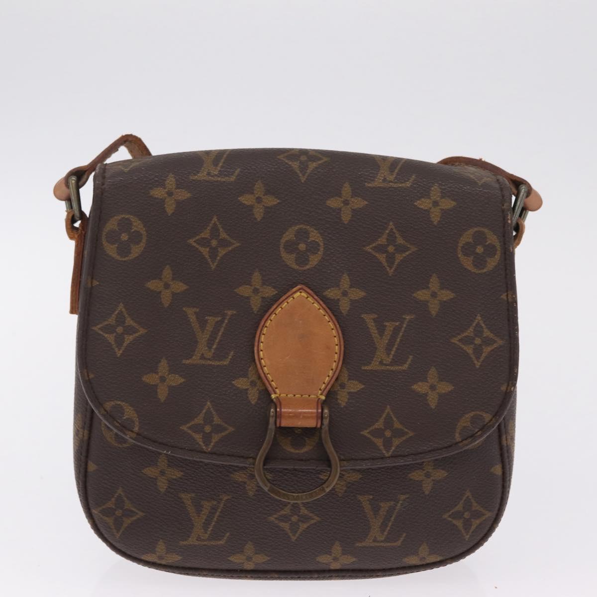 LOUIS VUITTON Monogram Saint Cloud Shoulder Bag 2 Set LV Auth BA16762