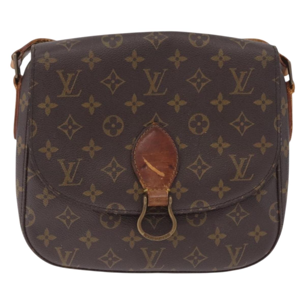 LOUIS VUITTON Monogram Saint Cloud Shoulder Bag 2 Set LV Auth BA16762