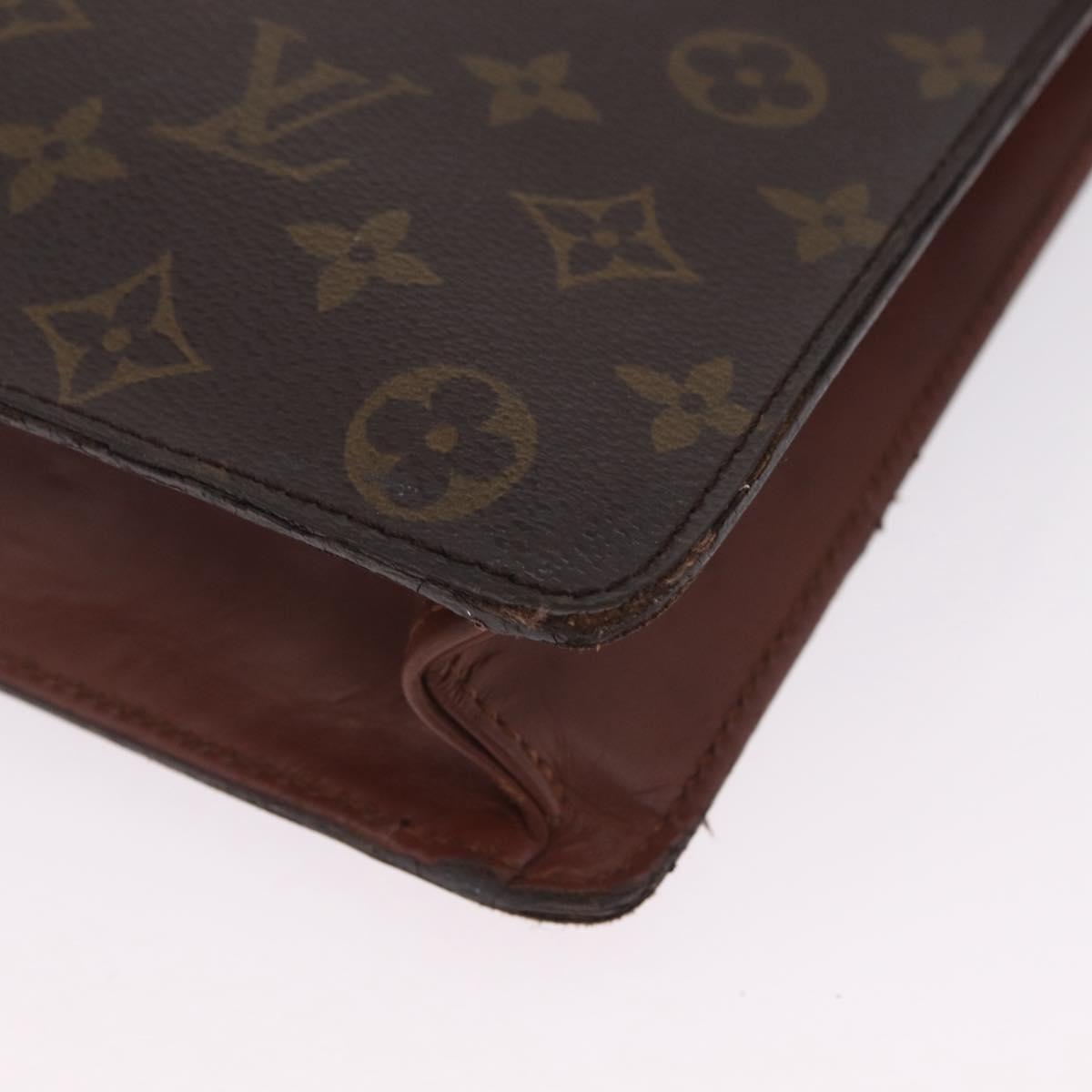 LOUIS VUITTON Monogram Porte Documents Bandouliere Bag M53338 LV Auth BA16765